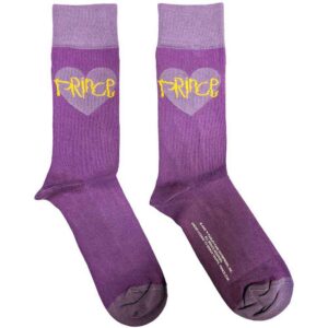 Prince Unisex Purple Heart Purple UK Size 7 - 11 Ankle Socks