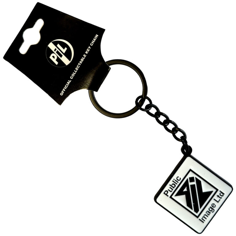 PIL Public Image Ltd New Logo Black & White Keychain