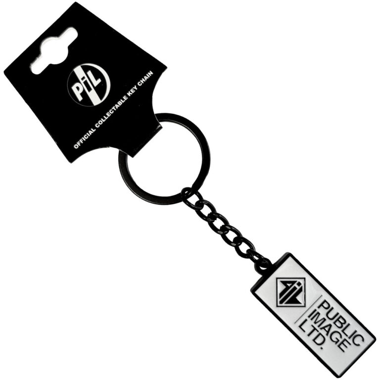 PIL Public Image Ltd New Logo Stacked Text Keychain