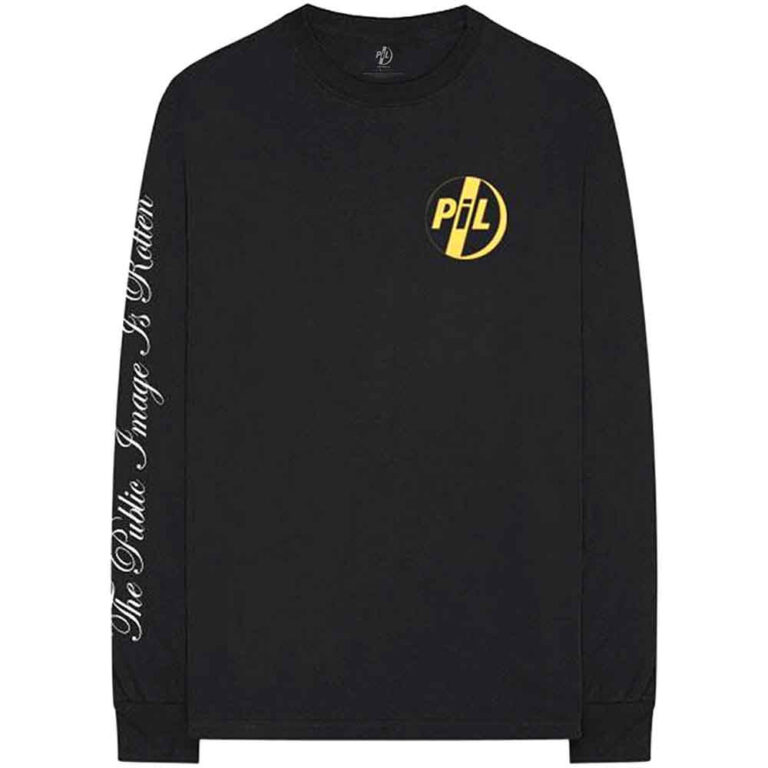 PIL Public Image Ltd Image is Rotten Black Sleeve Print Long Sleeve T-Shirt