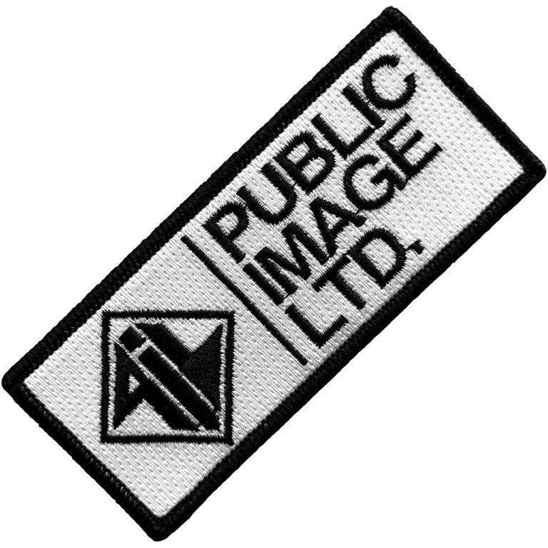 PIL Public Image Ltd New Logo Stacked Text Woven Patch