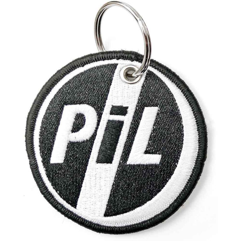 PIL Public Image Ltd Patch Circle Logo Double Sided Keychain
