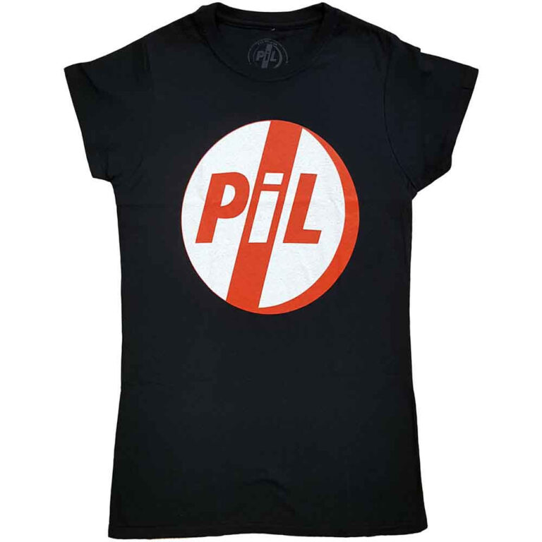PIL Public Image Ltd Logo Black Ladies T-Shirt