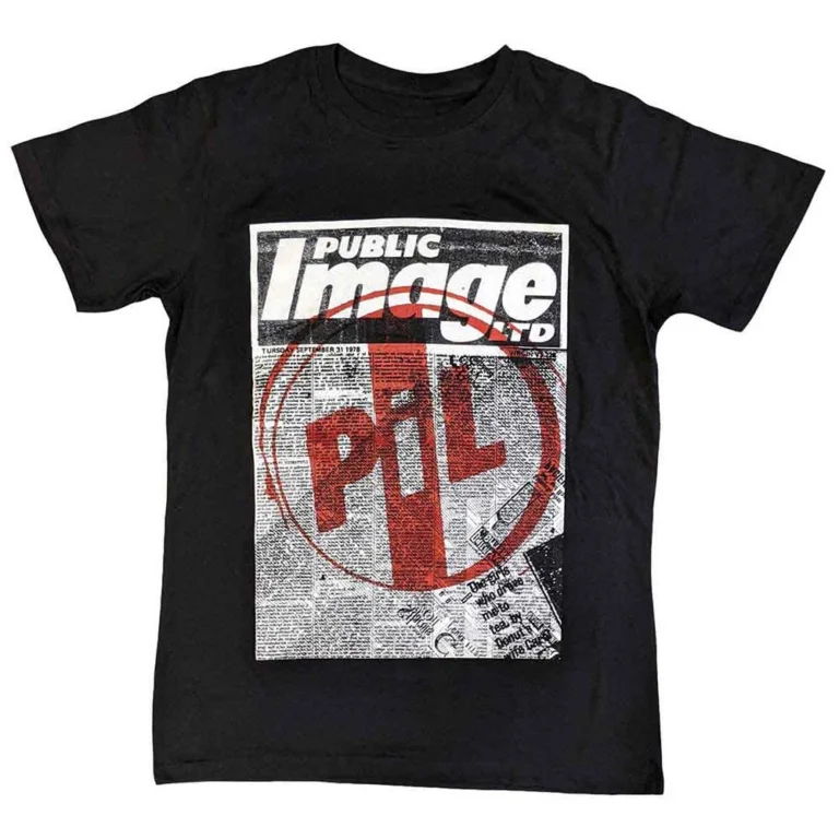PIL Public Image Ltd Poster Black T-Shirt