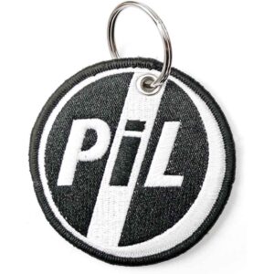 PIL Public Image Ltd Patch Circle Logo Double Sided Keychain