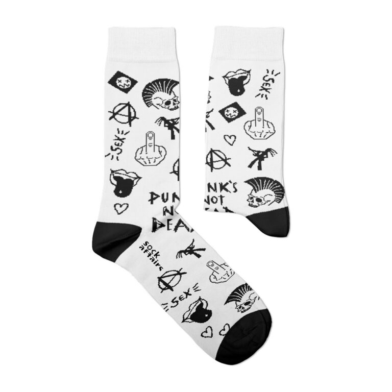 Punks Not Dead – PUNKS NOT DEAD (EUR 36-40/UK 4-7/US 4½-7½) Socks