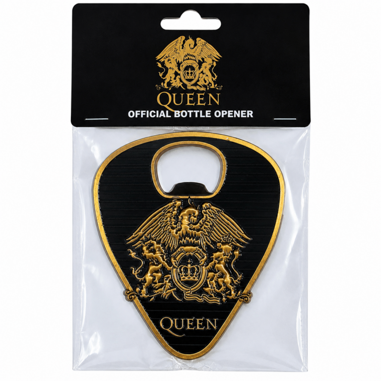Queen Gold Crest Plectrum Bottle Opener