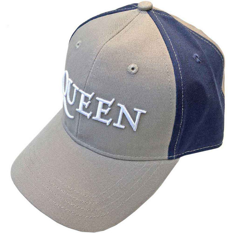 Queen Logo (Grey & Navy Blue) (2-Tone) Baseball Cap