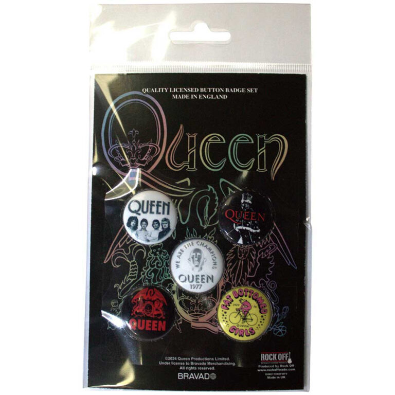 Queen Fat Bottomed Girls Badge Pack