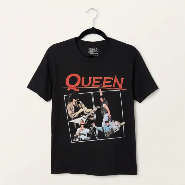 Queen Unisex Premium Carbon T-Shirt: Poster Black T-Shirt