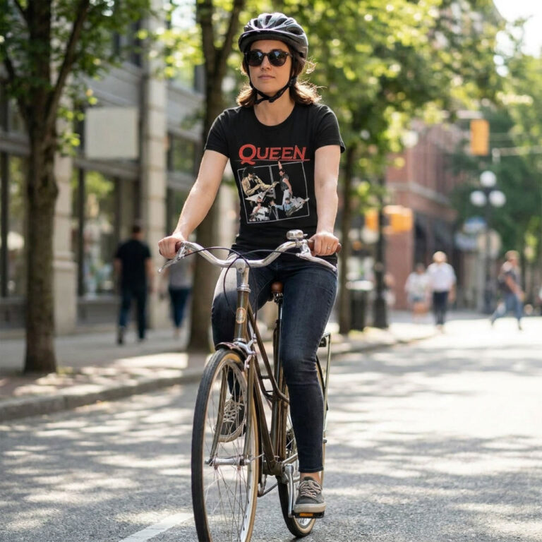 Queen Unisex Premium Carbon T-Shirt: Poster Black T-Shirt