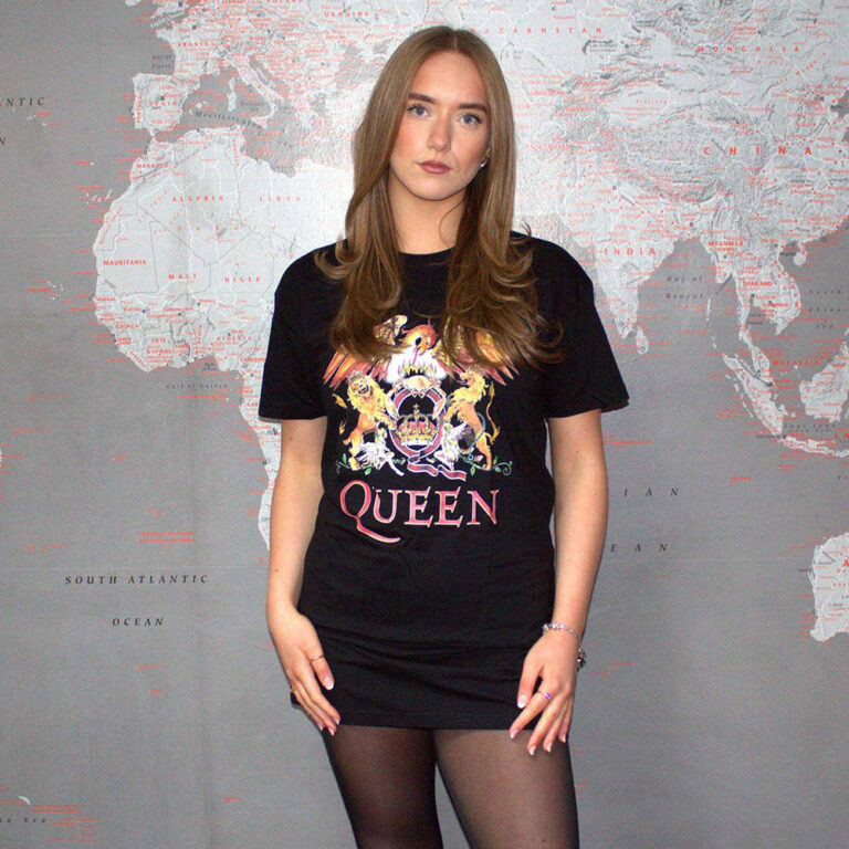 Queen Classic Crest Ladies T-Shirt Dress