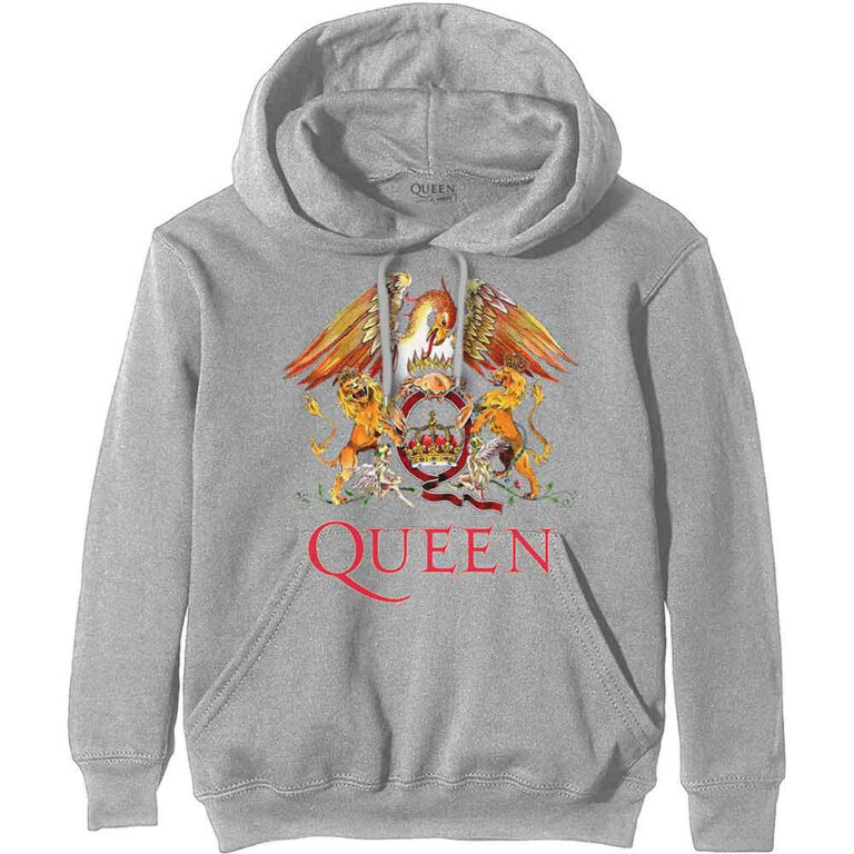Queen Classic Crest Grey Pullover Hoodie
