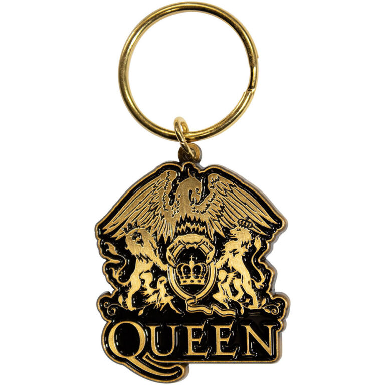 Queen Gold Crest Keychain
