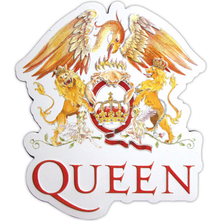 Queen Classic Crest Embossed Fridge Magnet