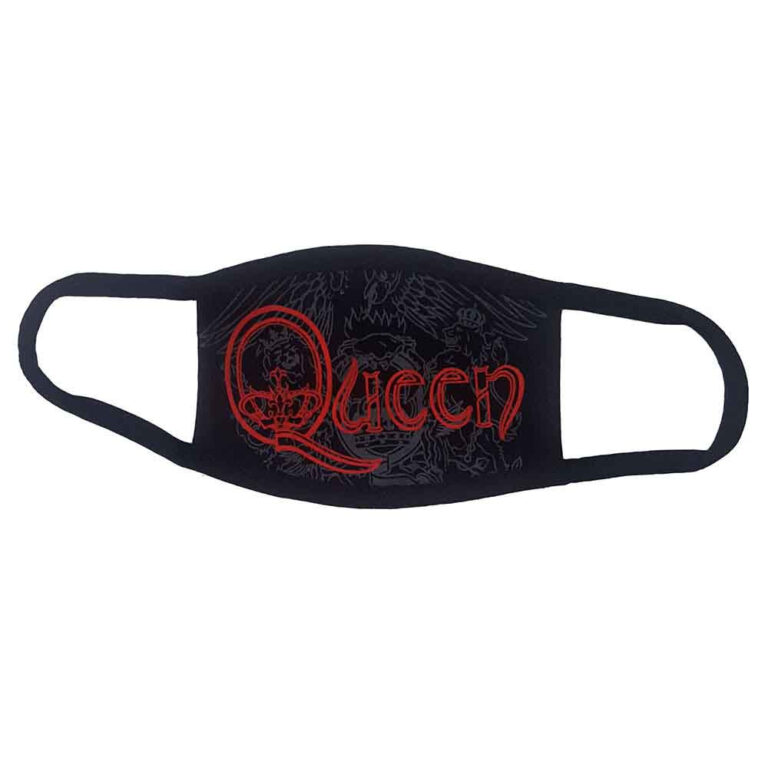 Queen Red Retro Logo Face Mask