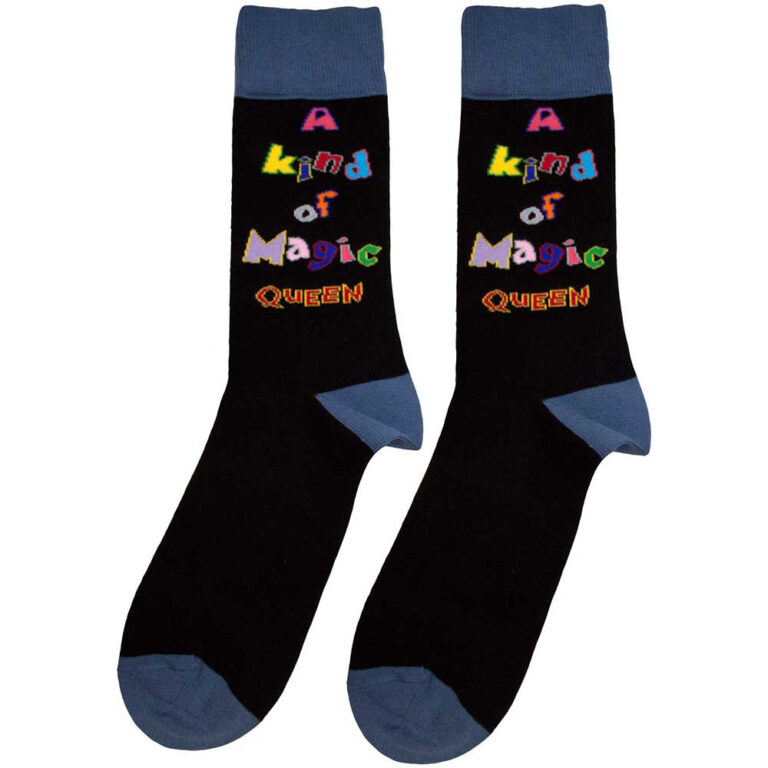 Queen Unisex A Kind Of Magic Black UK Size 7 – 11 Socks