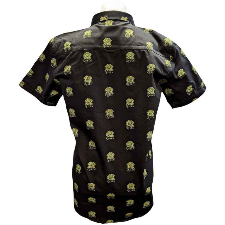 Queen Crest Pattern (Black) (All Over Print) T-Shirt