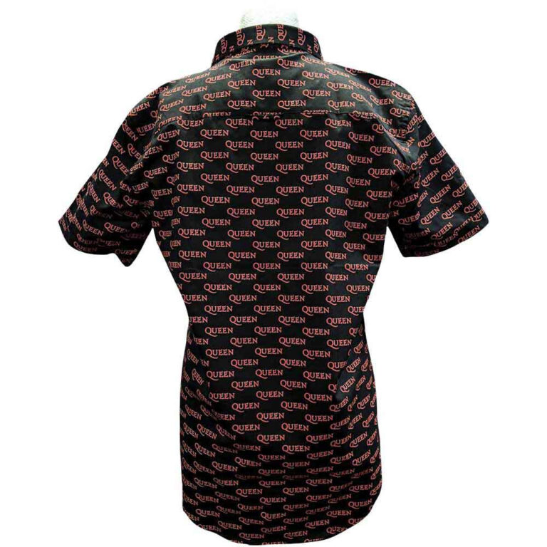 Queen Logo Pattern (Black) (All Over Print) (LOS) T-Shirt