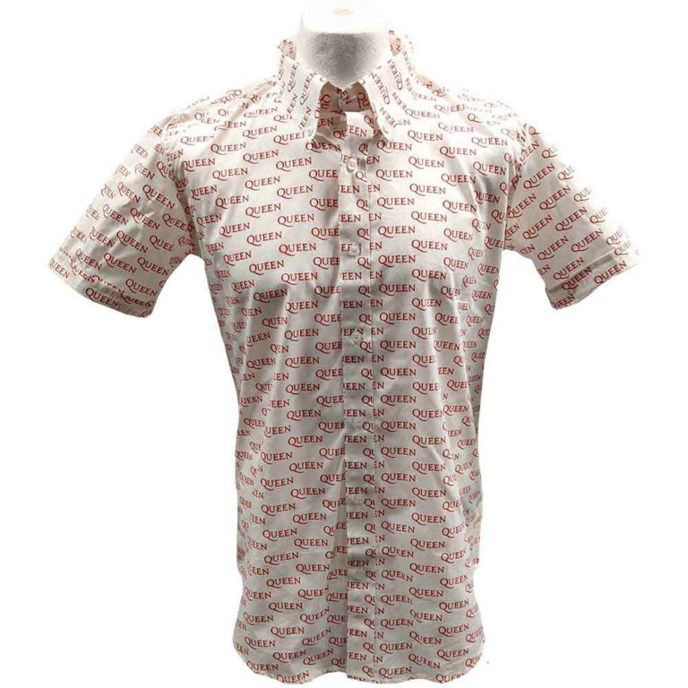 Queen Logo Pattern (White) (All Over Print) (LOS) T-Shirt