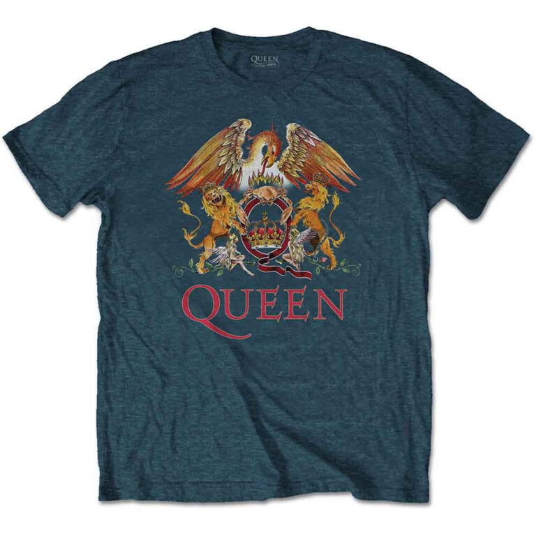 Queen Classic Crest (Denim Blue) T-Shirt