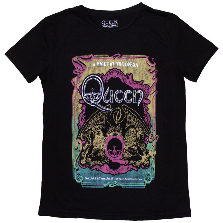 Queen A Night At The Opera Tour ’76 Ladies T-Shirt
