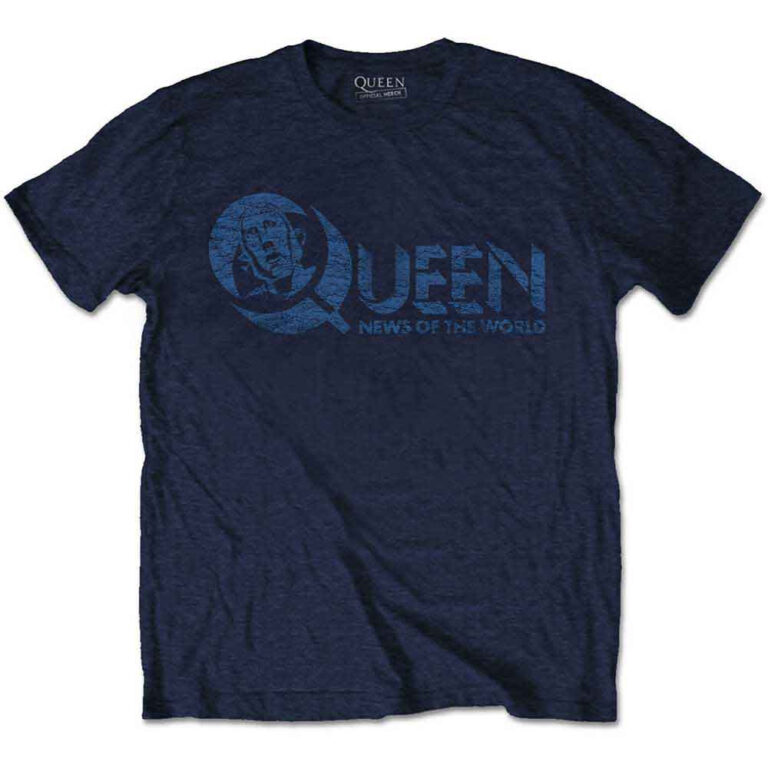 Queen News of the World 40th Vintage Logo T-Shirt