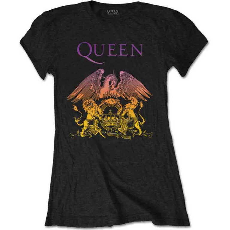 Queen Gradient Crest Ladies T-Shirt