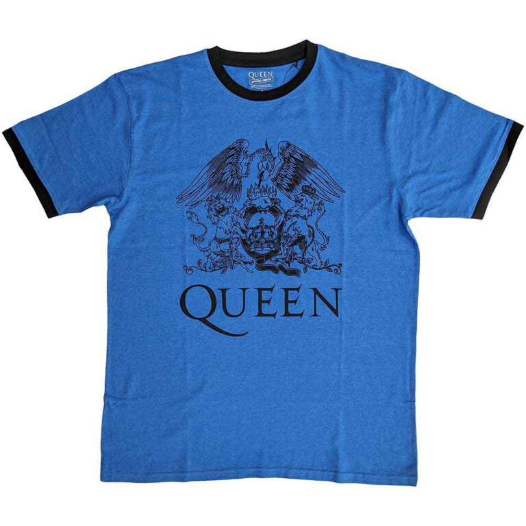 Queen Crest Logo Ringer T-Shirt