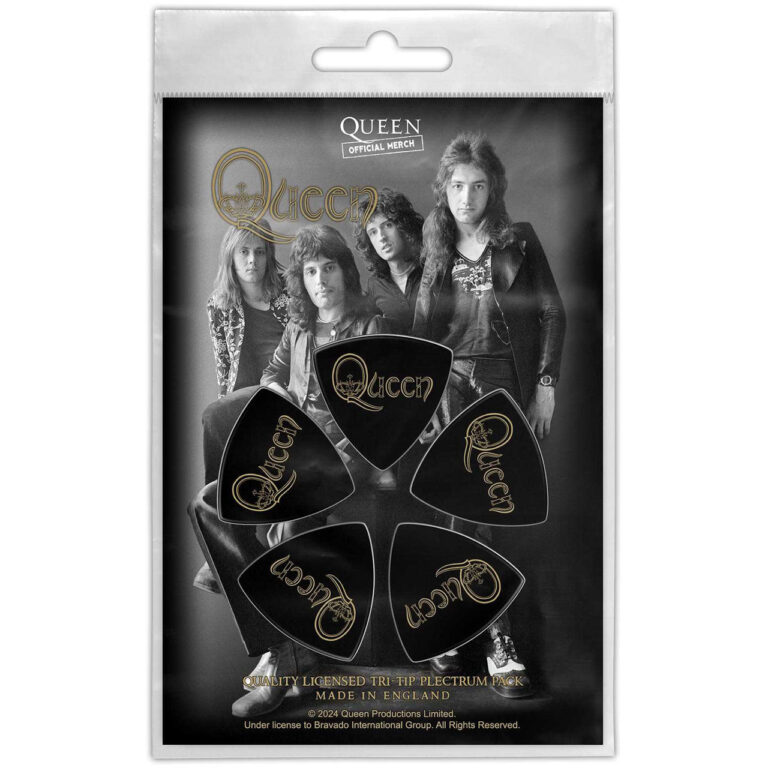 Queen Tri-Tip Logo Plectrum Pack