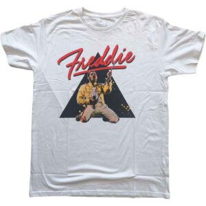 Freddie Mercury Triangle White T-Shirt