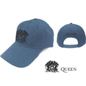 Queen Black Classic Crest Denim Blue Baseball Cap