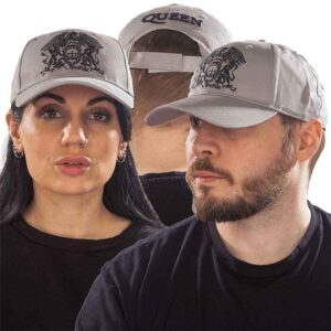 Queen Black Classic Crest Grey Baseball Cap