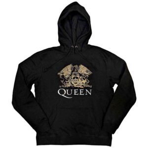 Queen Crest Black Pullover Hoodie