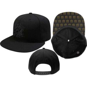 Queen Crest Black Snapback Cap