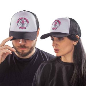 Queen Fat Bottomed Girls Black & White Mesh Back Cap