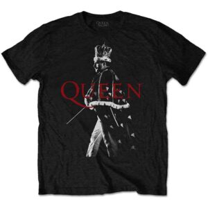 Queen Freddie Crown Black T-Shirt