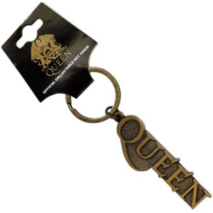 Queen Gold Logo Keychain