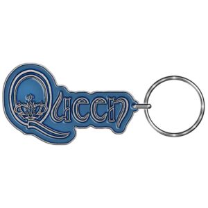 Queen Logo Die-Cast Relief Keychain