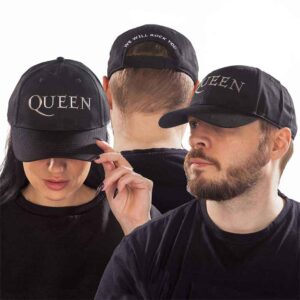 Queen Sonic Silver Logo Black Baseball Cap