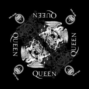 Queen Unisex Crest Black Bandana