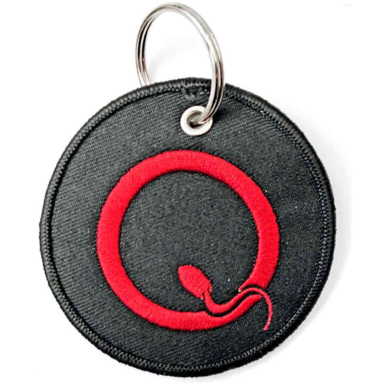 Queens Of The Stone Age Patch Q Logo Double Sided Keychain