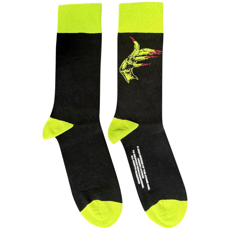 Queens Of The Stone Age Green Hands Socks