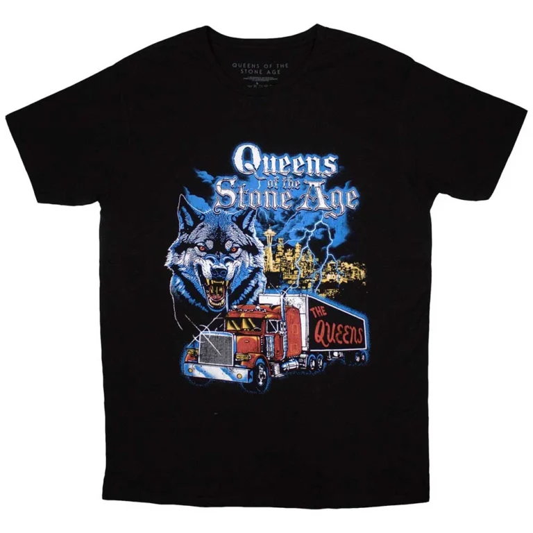 Queens Of The Stone Age Wolf Skyline T-Shirt