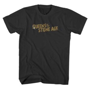 Queens Of The Stone Age Bullet Shot Logo Black T-Shirt