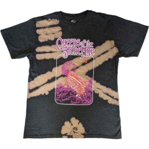 Queens Of The Stone Age Planet Frame Black Wash Collection T-Shirt