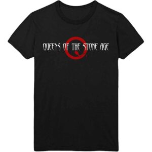Queens Of The Stone Age Text Logo Black T-Shirt