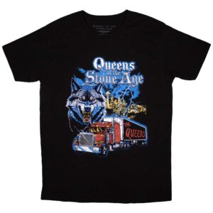 Queens Of The Stone Age Wolf Skyline Black T-Shirt