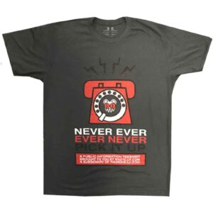 Radiohead Never Pick It Up Charcoal Grey T-Shirt