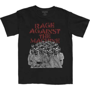 Rage Against The Machine Crowd Masks Black T-Shirt